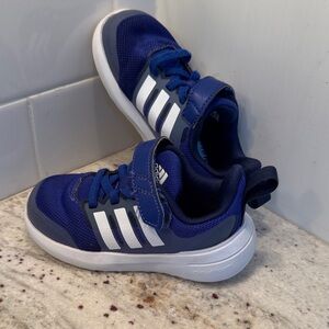 Adidas Toddler Sneakers Blue Athletic Shoes Size 6 Hook & Loop
